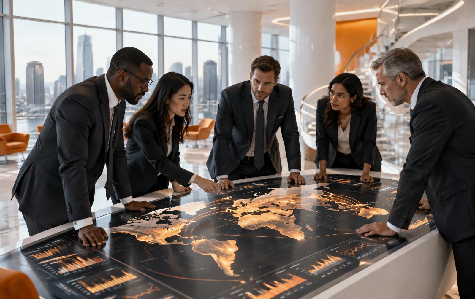 Operations engineers reviewing systems